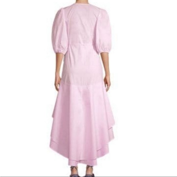 Ganni Women's Layered floral-print cotton-poplin midi wrap dress - Picture 3 of 3